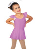Solid Lycra Camisole Flutter Sleeve Dress