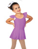 Solid Lycra Camisole Flutter Sleeve Dress