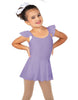 Solid Lycra Camisole Flutter Sleeve Dress