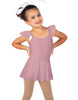 Solid Lycra Camisole Flutter Sleeve Dress