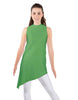 Solid Lycra T Neck Tunic Asymetric Skirt