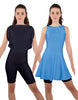 Solid Lycra Convertible Dress Tank Bikeshort