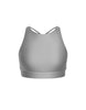 Solid Lycra High Neck Spaghetti Strap Crop
