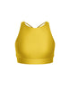 Solid Lycra High Neck Spaghetti Strap Crop
