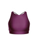 Solid Lycra High Neck Spaghetti Strap Crop
