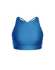 Solid Lycra High Neck Spaghetti Strap Crop