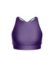 Solid Lycra High Neck Spaghetti Strap Crop