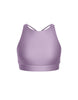 Solid Lycra High Neck Spaghetti Strap Crop