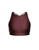 Solid Lycra High Neck Spaghetti Strap Crop