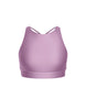 Solid Lycra High Neck Spaghetti Strap Crop