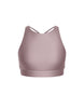 Solid Lycra High Neck Spaghetti Strap Crop