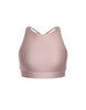 Solid Lycra High Neck Spaghetti Strap Crop