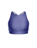 Solid Lycra High Neck Spaghetti Strap Crop