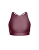 Solid Lycra High Neck Spaghetti Strap Crop