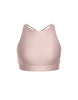 Solid Lycra High Neck Spaghetti Strap Crop