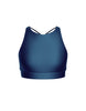 Solid Lycra High Neck Spaghetti Strap Crop