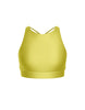 Solid Lycra High Neck Spaghetti Strap Crop