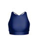 Solid Lycra High Neck Spaghetti Strap Crop