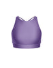 Solid Lycra High Neck Spaghetti Strap Crop