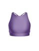 Solid Lycra High Neck Spaghetti Strap Crop