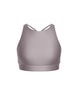Solid Lycra High Neck Spaghetti Strap Crop