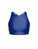 Solid Lycra High Neck Spaghetti Strap Crop