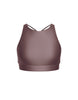 Solid Lycra High Neck Spaghetti Strap Crop