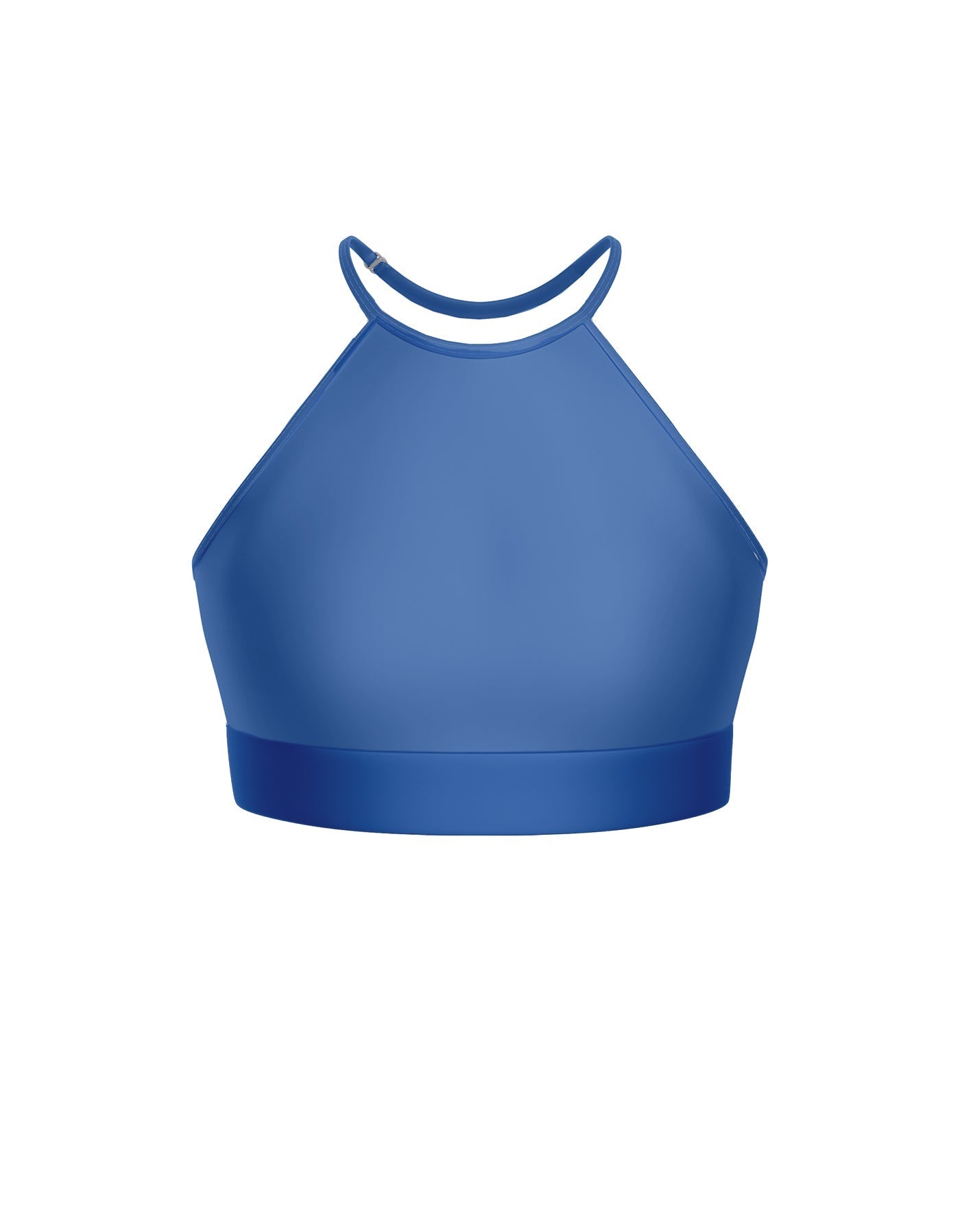 Solid Lycra Halter Binding Crop Top