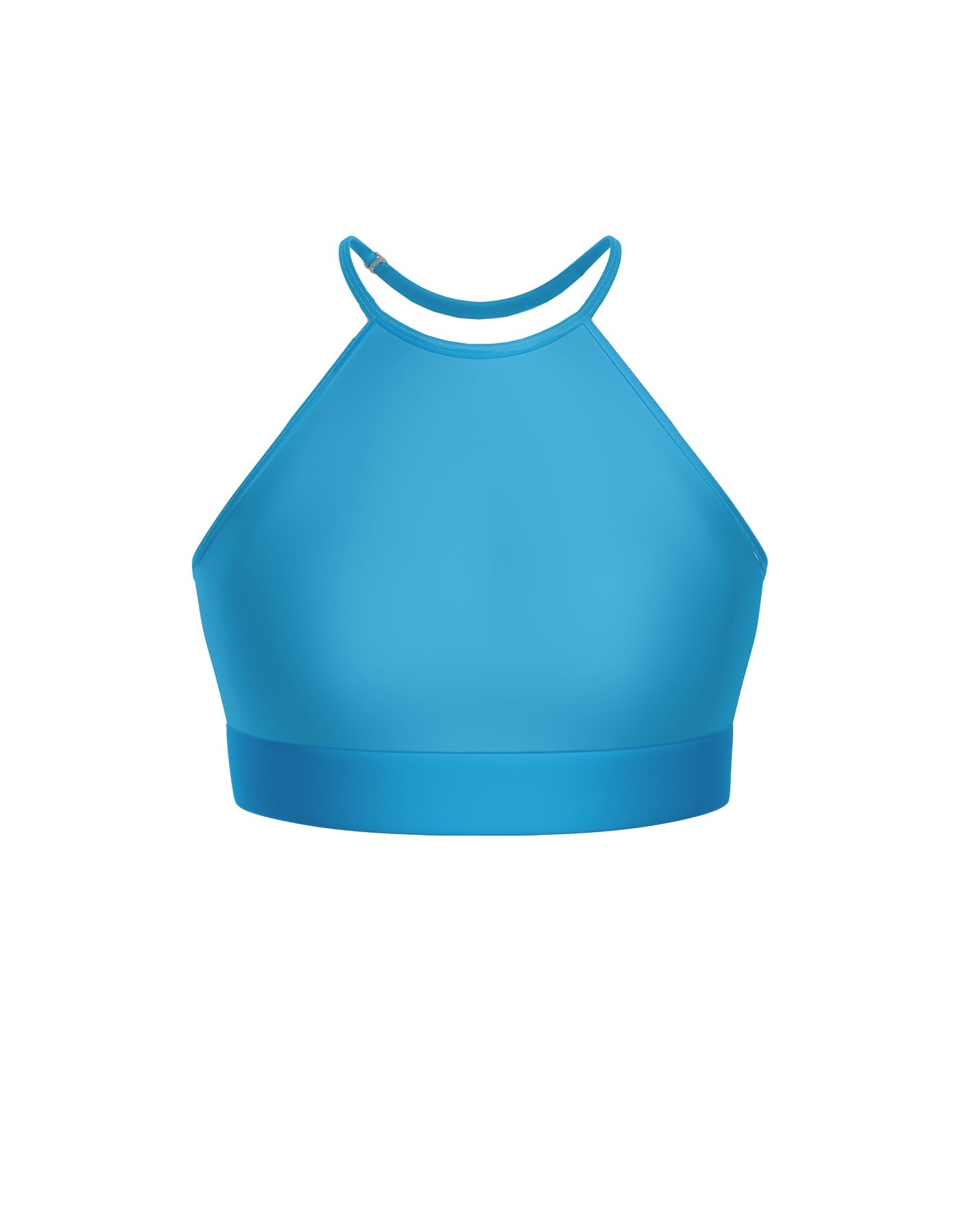Solid Lycra Halter Binding Crop Top