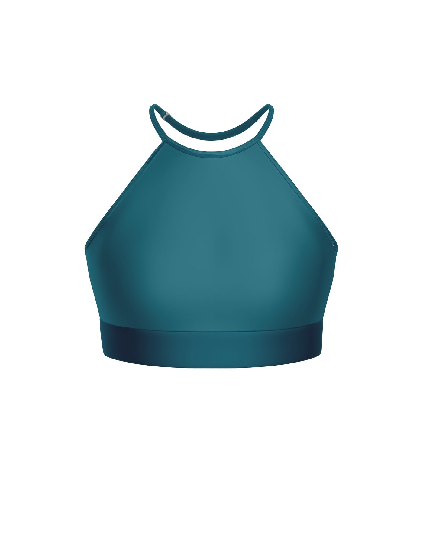 Solid Lycra Halter Binding Crop Top