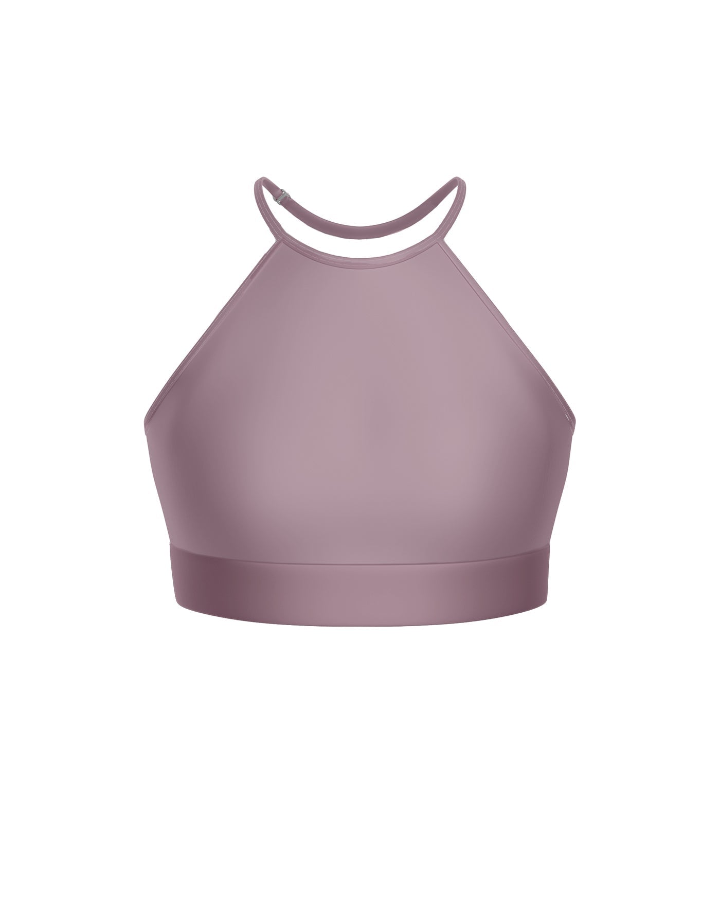 Solid Lycra Halter Binding Crop Top