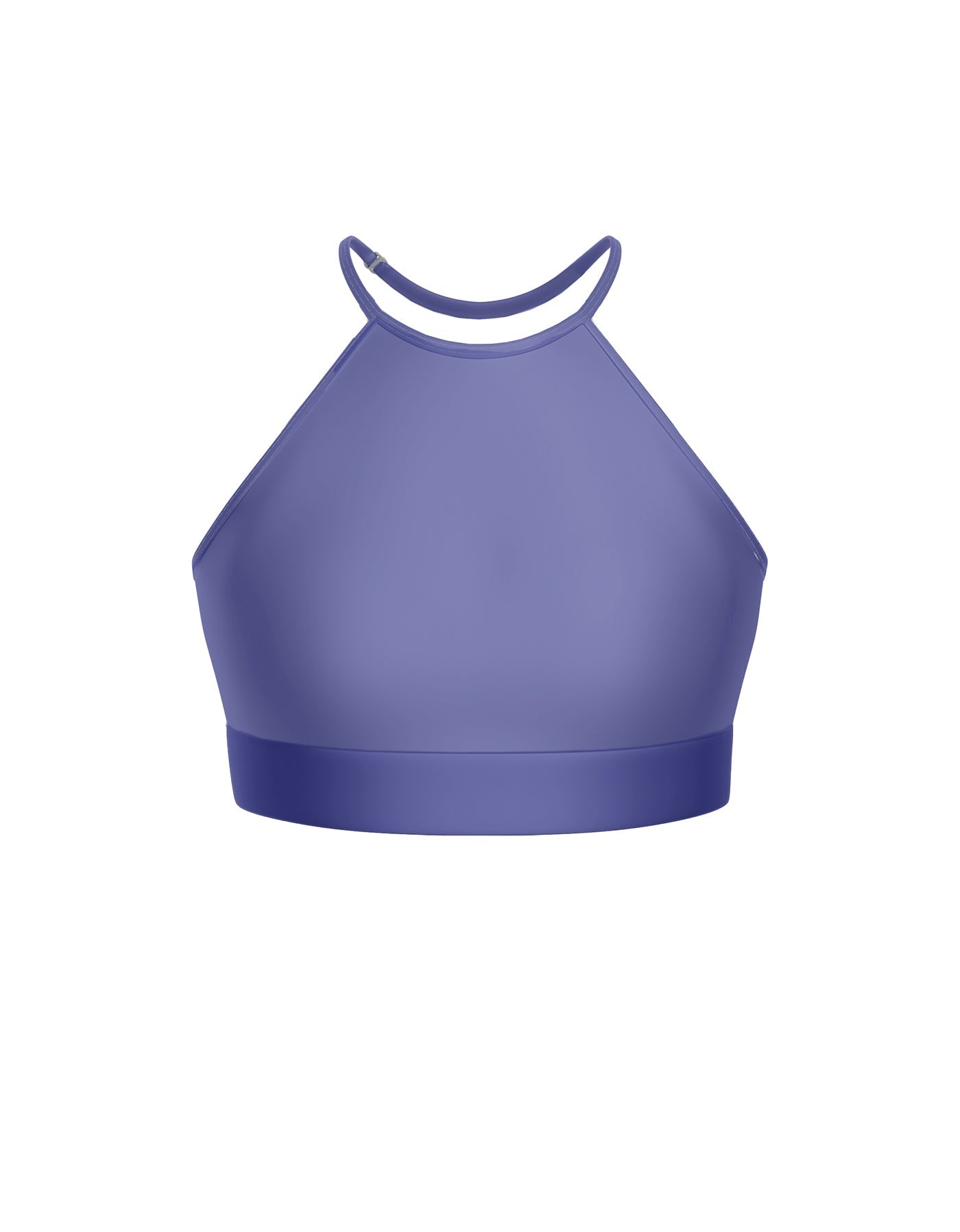 Solid Lycra Halter Binding Crop Top