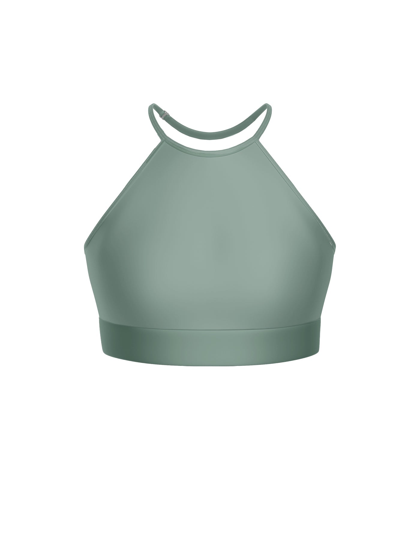 Solid Lycra Halter Binding Crop Top