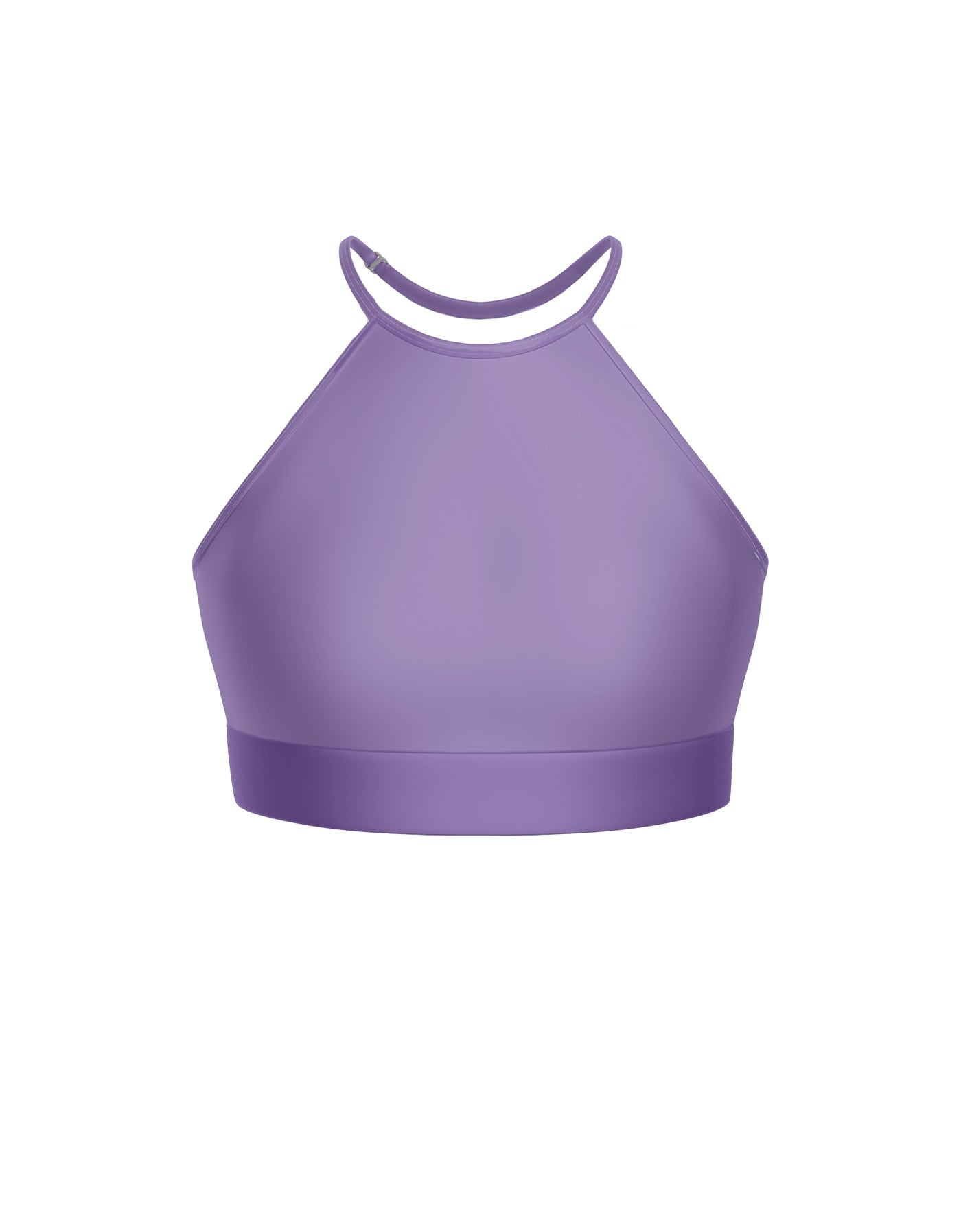 Solid Lycra Halter Binding Crop Top