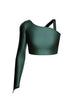 Solid Lycra Sparks Fly Crop Top