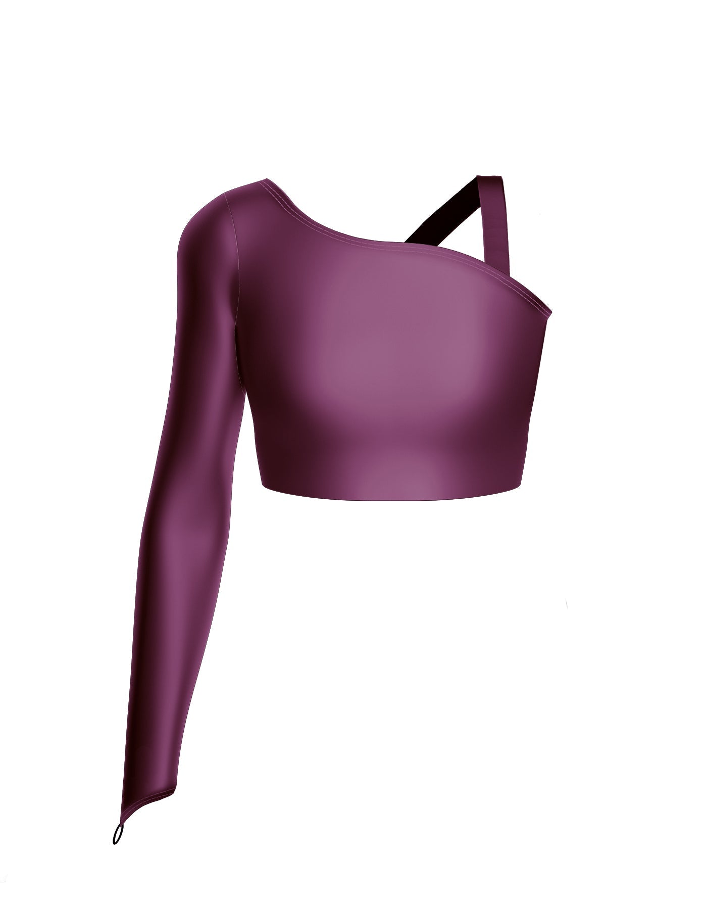 Solid Lycra Sparks Fly Crop Top