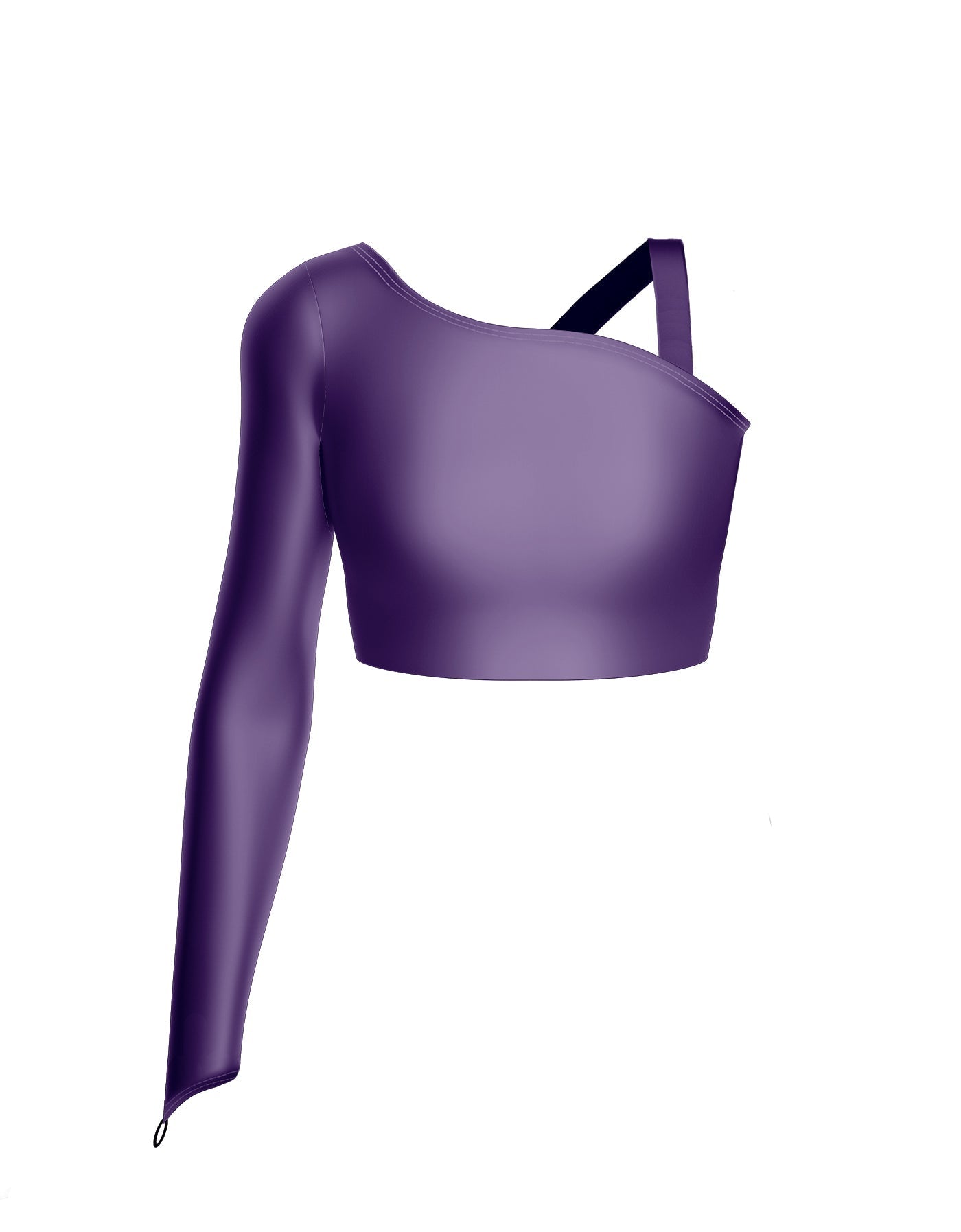 Solid Lycra Sparks Fly Crop Top