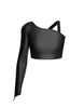 Solid Lycra Sparks Fly Crop Top