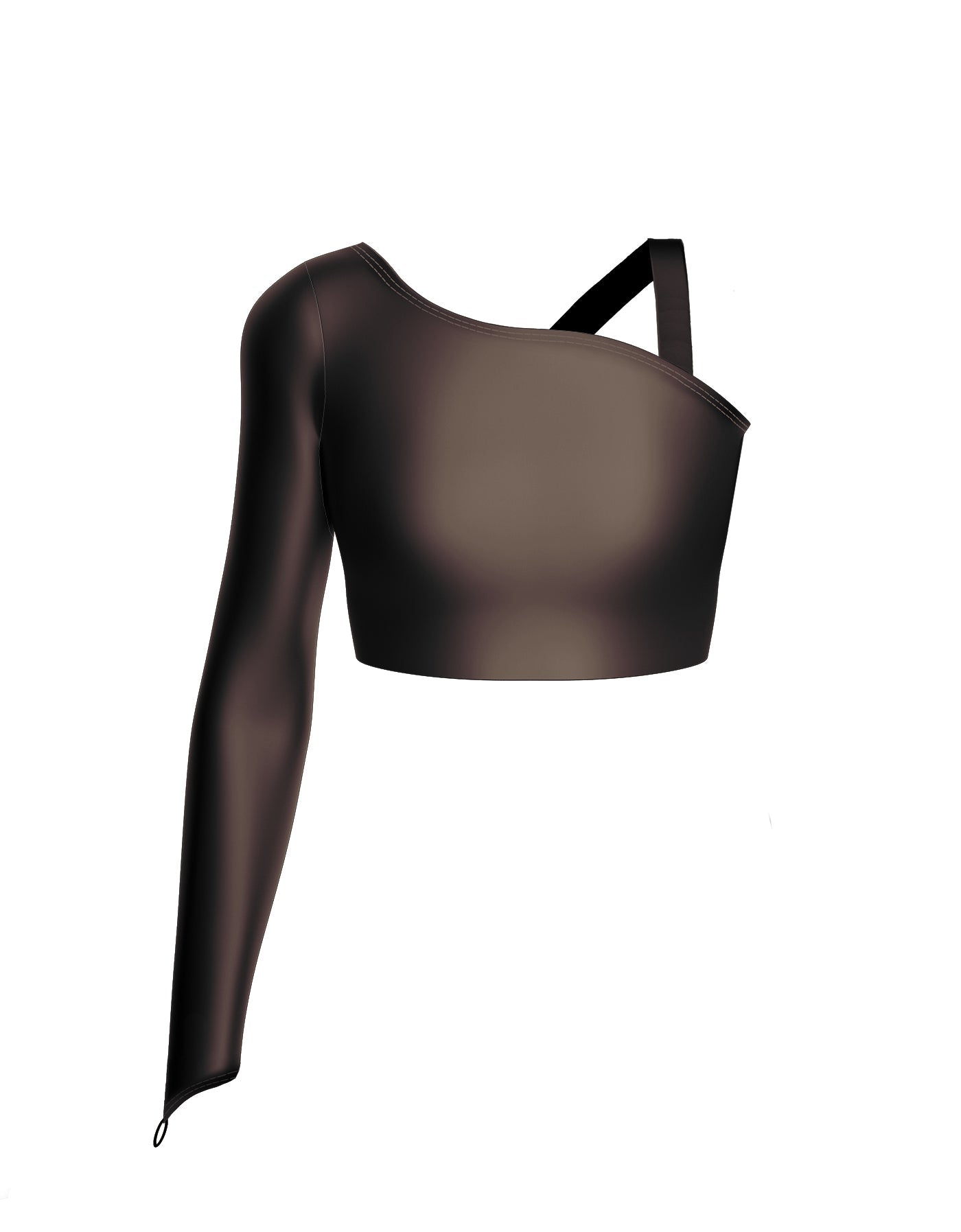 Solid Lycra Sparks Fly Crop Top