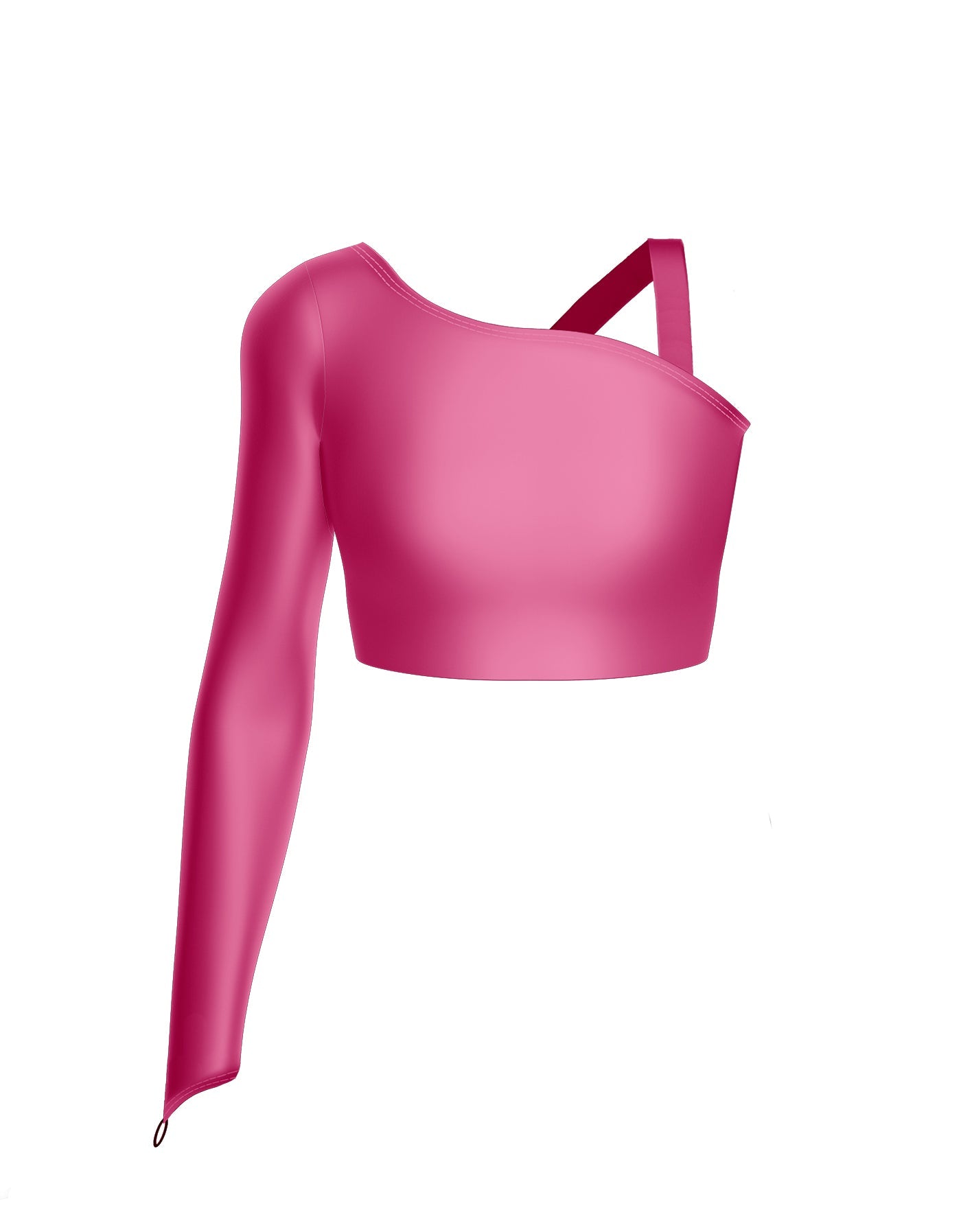Solid Lycra Sparks Fly Crop Top