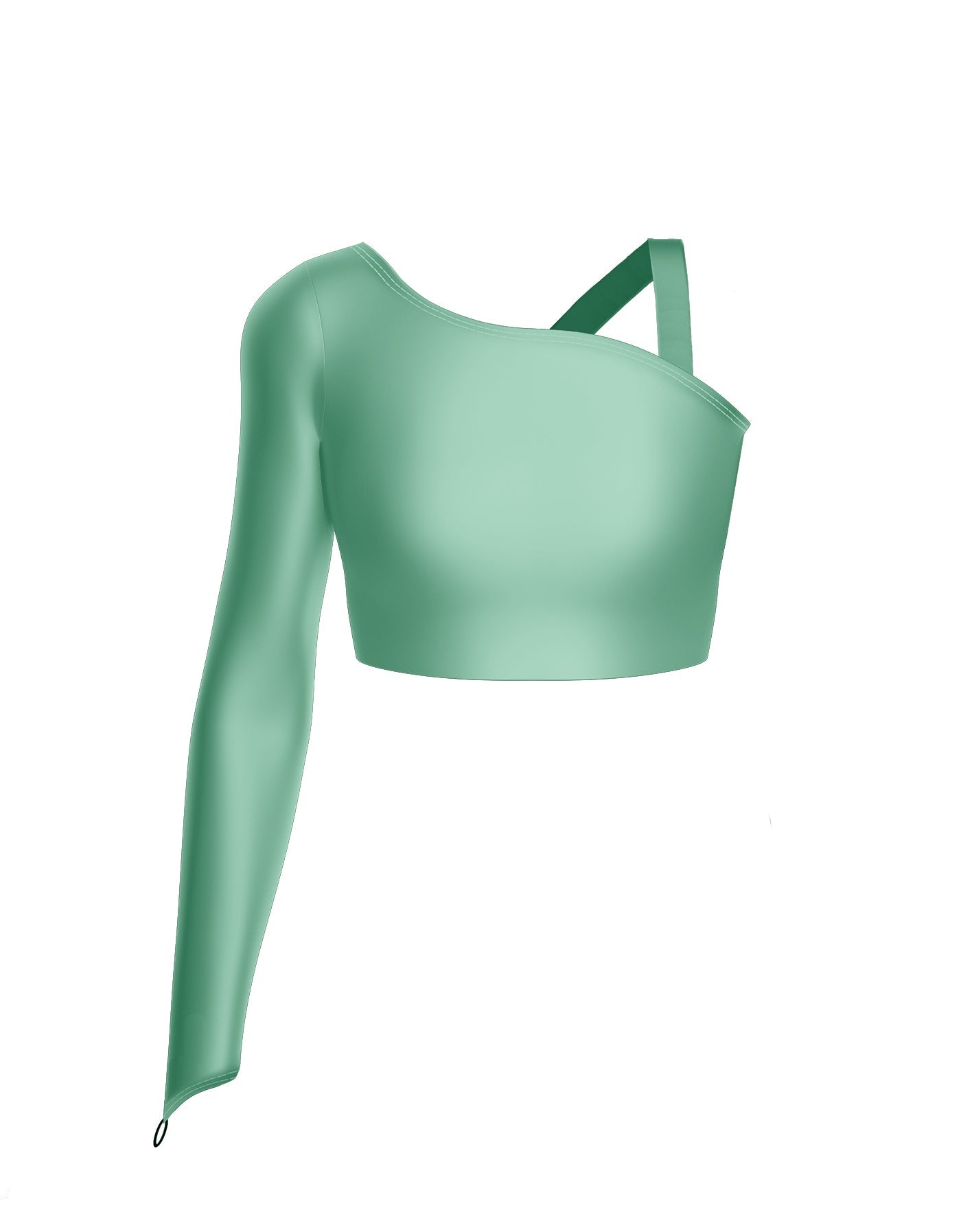 Solid Lycra Sparks Fly Crop Top