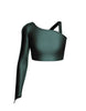Solid Lycra Sparks Fly Crop Top