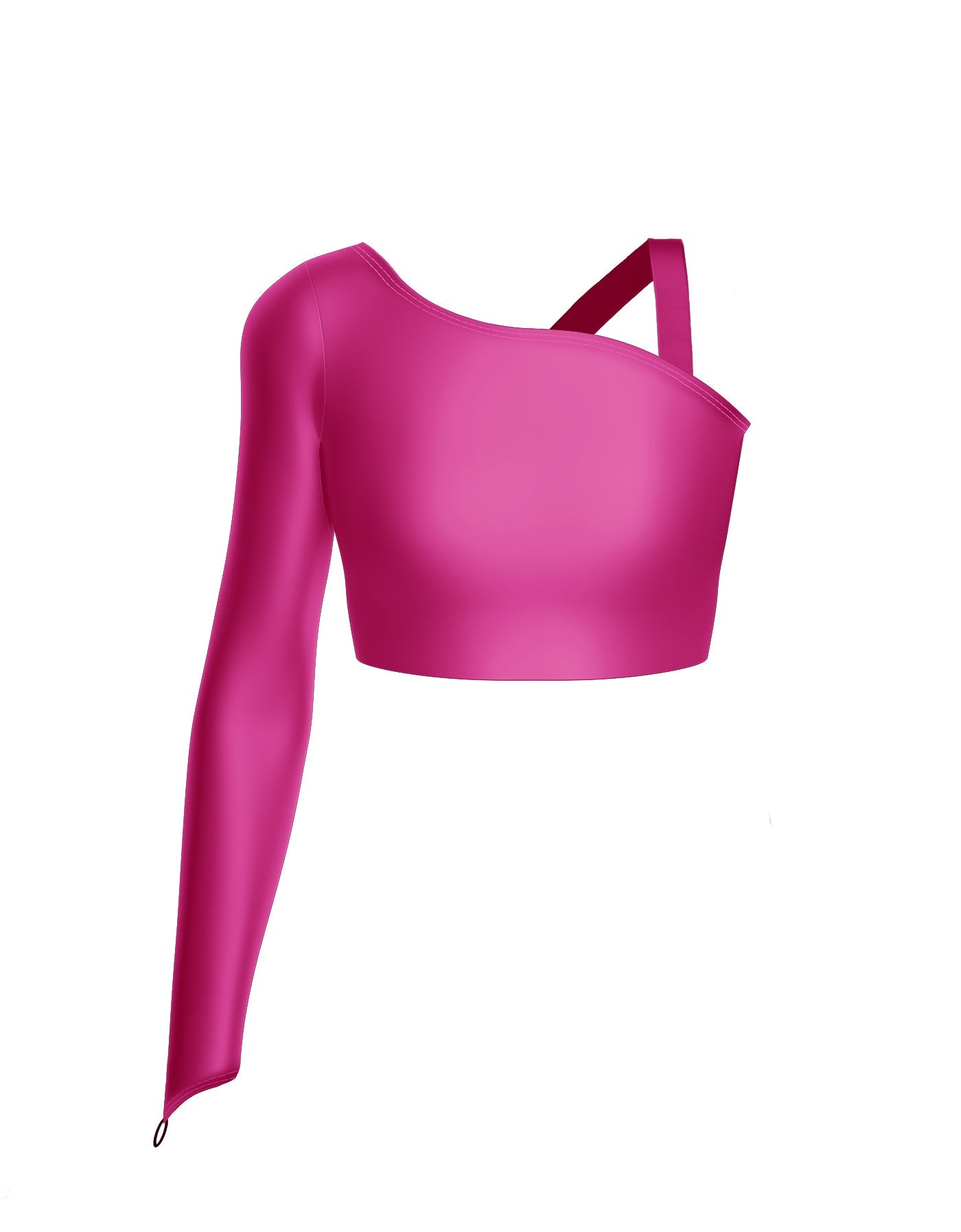Solid Lycra Sparks Fly Crop Top
