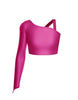 Solid Lycra Sparks Fly Crop Top