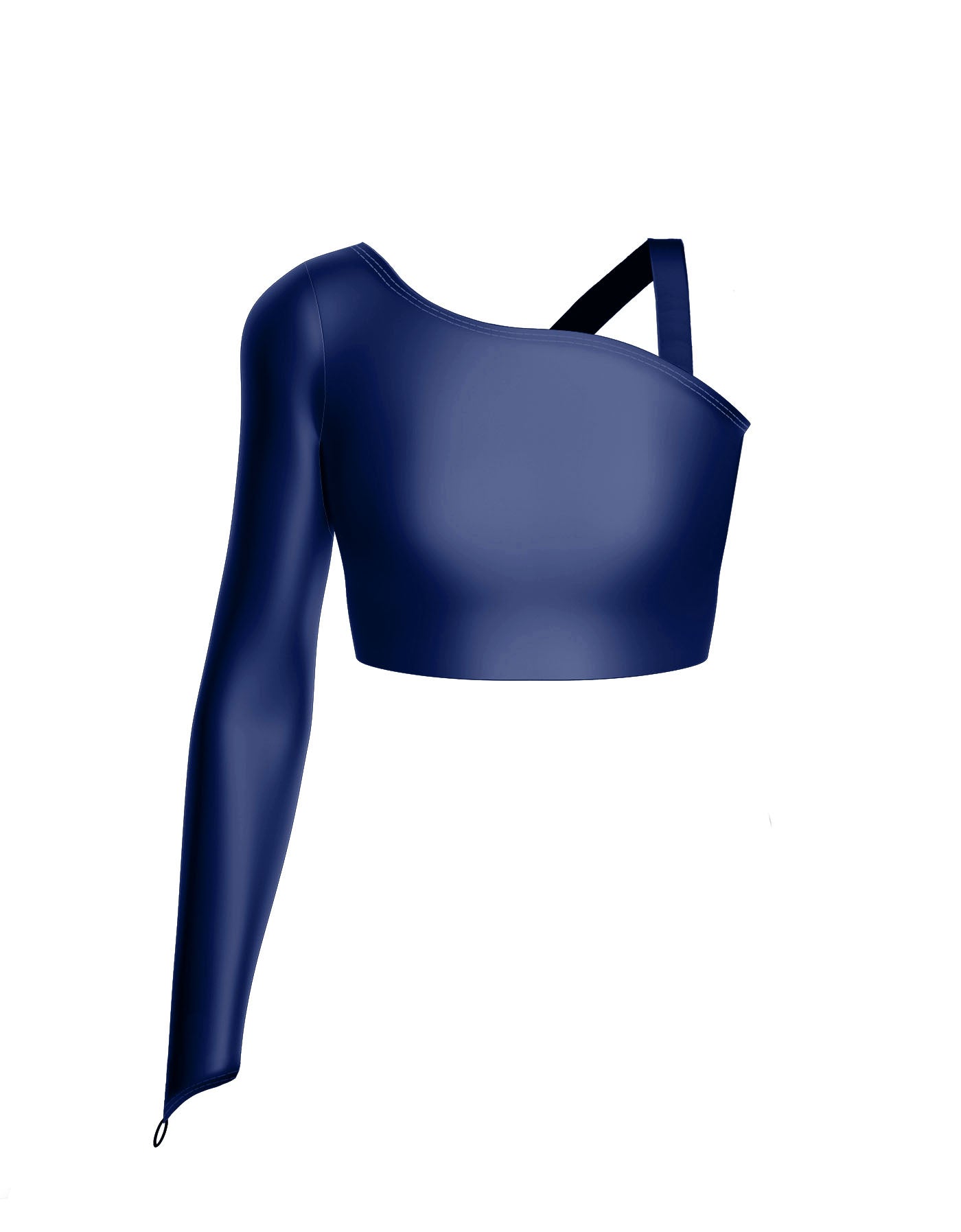 Solid Lycra Sparks Fly Crop Top