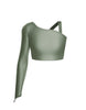 Solid Lycra Sparks Fly Crop Top