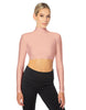 Solid Lycra LS Tneck Triangle Back Crop Top
