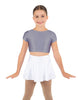 Solid Lycra Cap Sleeve Crop Top