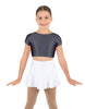 Solid Lycra Cap Sleeve Crop Top