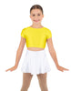 Solid Lycra Cap Sleeve Crop Top